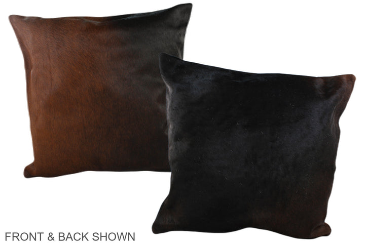 Chocolate 20"x20" Brazilian Cowhide Pillow #A37131 by Hudson Hides