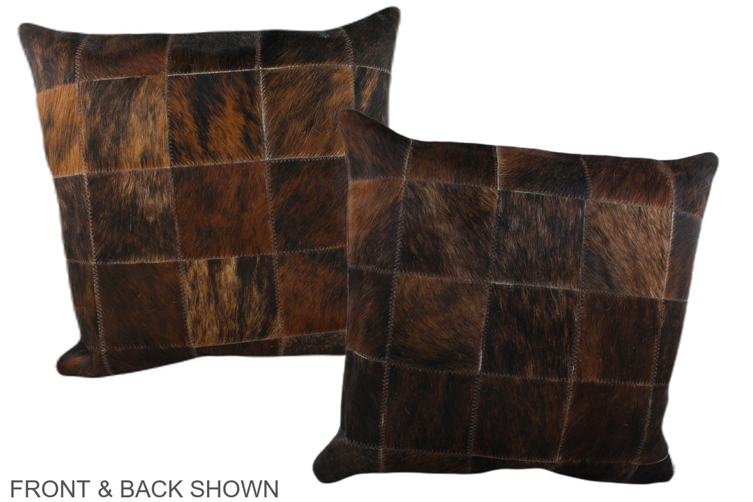 Patchwork 20"x20" Brazilian Cowhide Pillow #A37134 by Hudson Hides