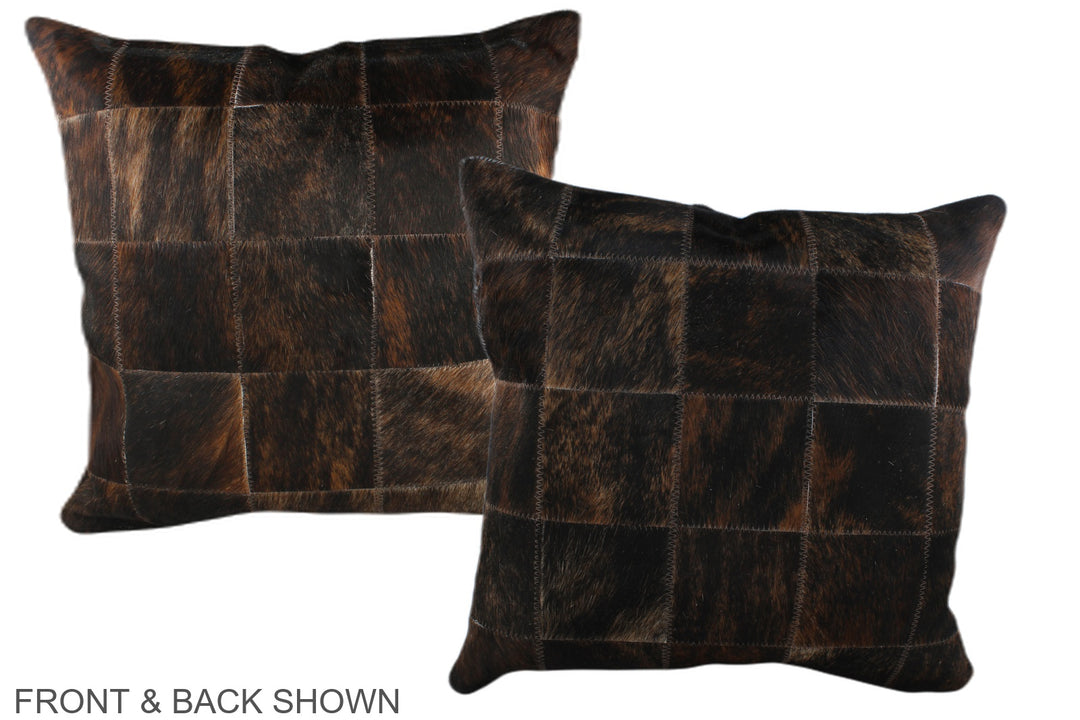 Patchwork 20"x20" Brazilian Cowhide Pillow #A37137 by Hudson Hides