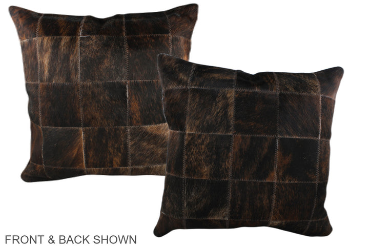 Patchwork 20"x20" Brazilian Cowhide Pillow #A37137 by Hudson Hides