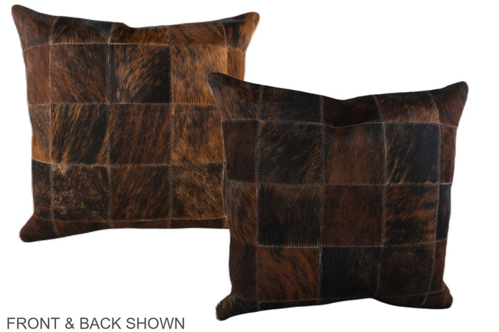 Patchwork 20"x20" Brazilian Cowhide Pillow #A37151 by Hudson Hides