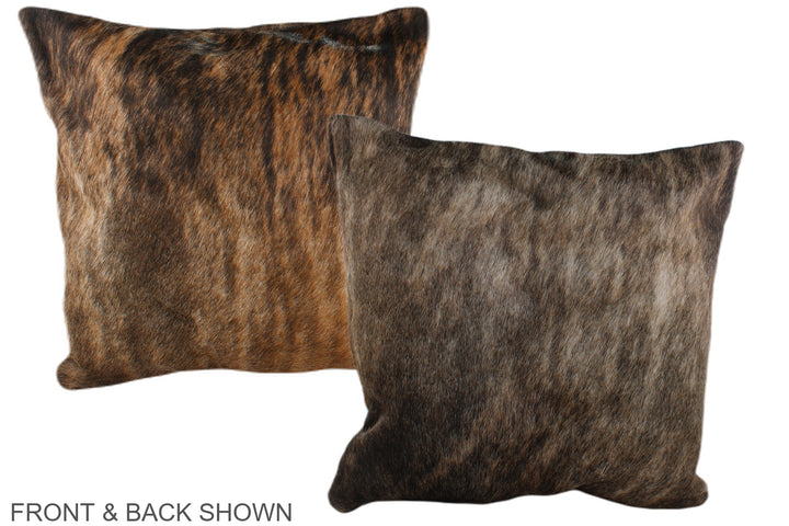 Medium Brindle 20"x20" Brazilian Cowhide Pillow #A37154 by Hudson Hides