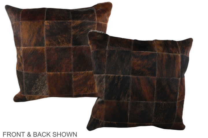 Patchwork 20"x20" Brazilian Cowhide Pillow #A37162 by Hudson Hides