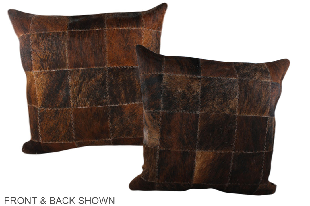 Patchwork 20"x20" Brazilian Cowhide Pillow #A37165 by Hudson Hides