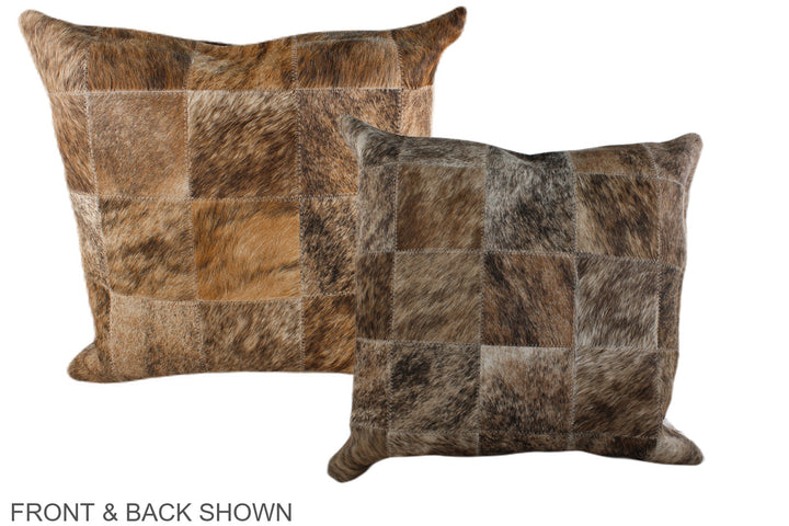 Patchwork 20"x20" Brazilian Cowhide Pillow #A37178 by Hudson Hides