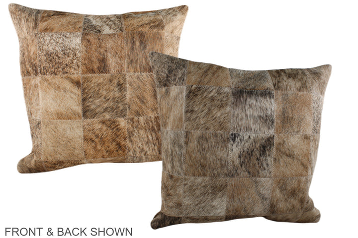 Patchwork 20"x20" Brazilian Cowhide Pillow #A37181 by Hudson Hides