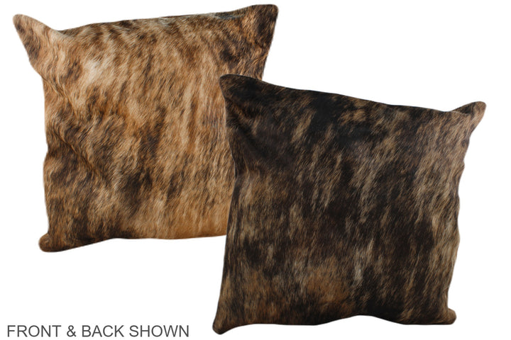 Medium Brindle 20"x20" Brazilian Cowhide Pillow #A37198 by Hudson Hides