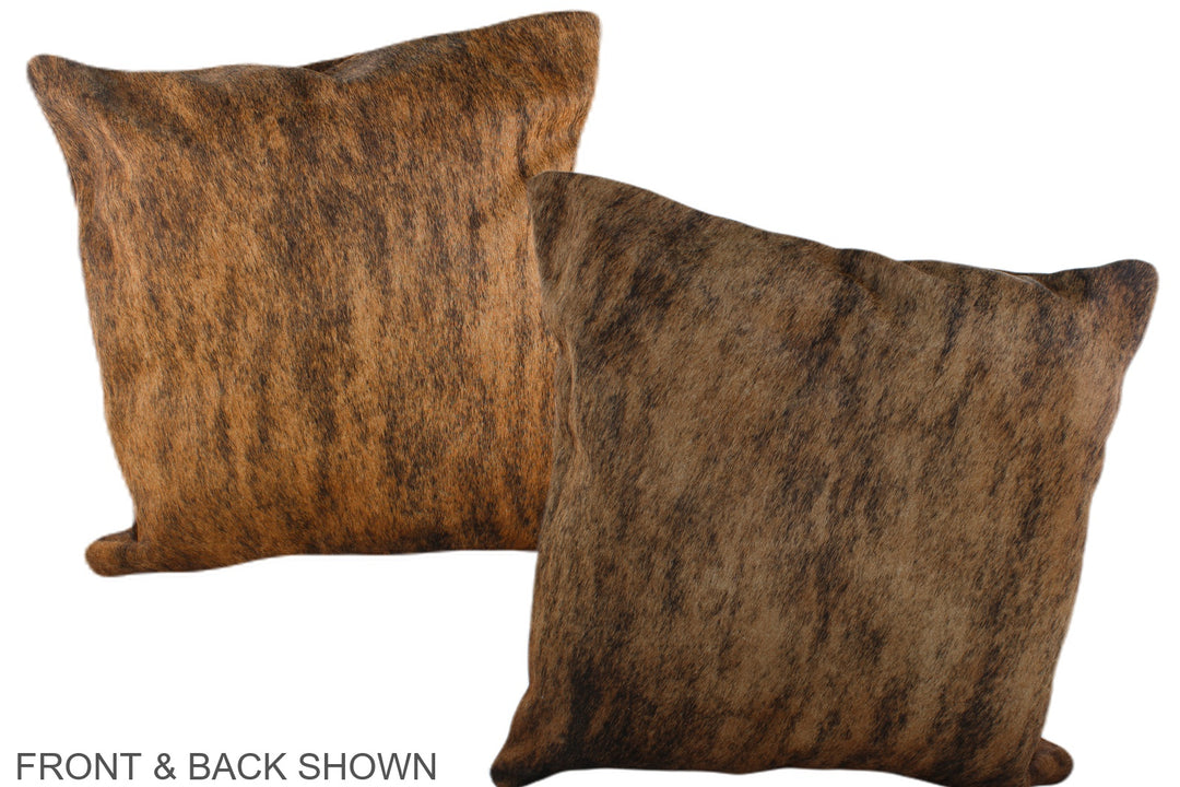 Medium Brindle 20"x20" Brazilian Cowhide Pillow #A37225 by Hudson Hide
