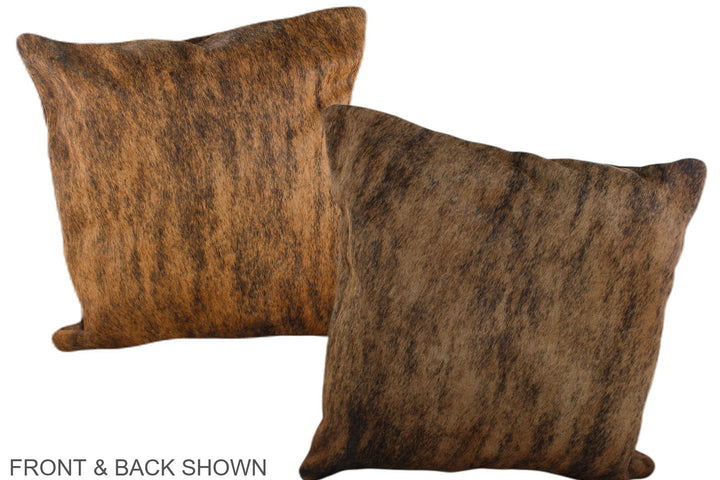 Medium Brindle 20"x20" Brazilian Cowhide Pillow #A37225 by Hudson Hides