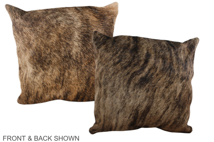 Medium Brindle 20"x20" Brazilian Cowhide Pillow #A37229 by Hudson Hides