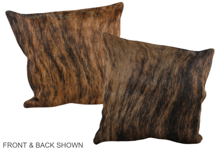 Medium Brindle 20"x20" Brazilian Cowhide Pillow #A37234 by Hudson Hides