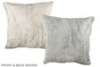 Grey 20"x20" Brazilian Cowhide Pillow #A37257 by Hudson Hides