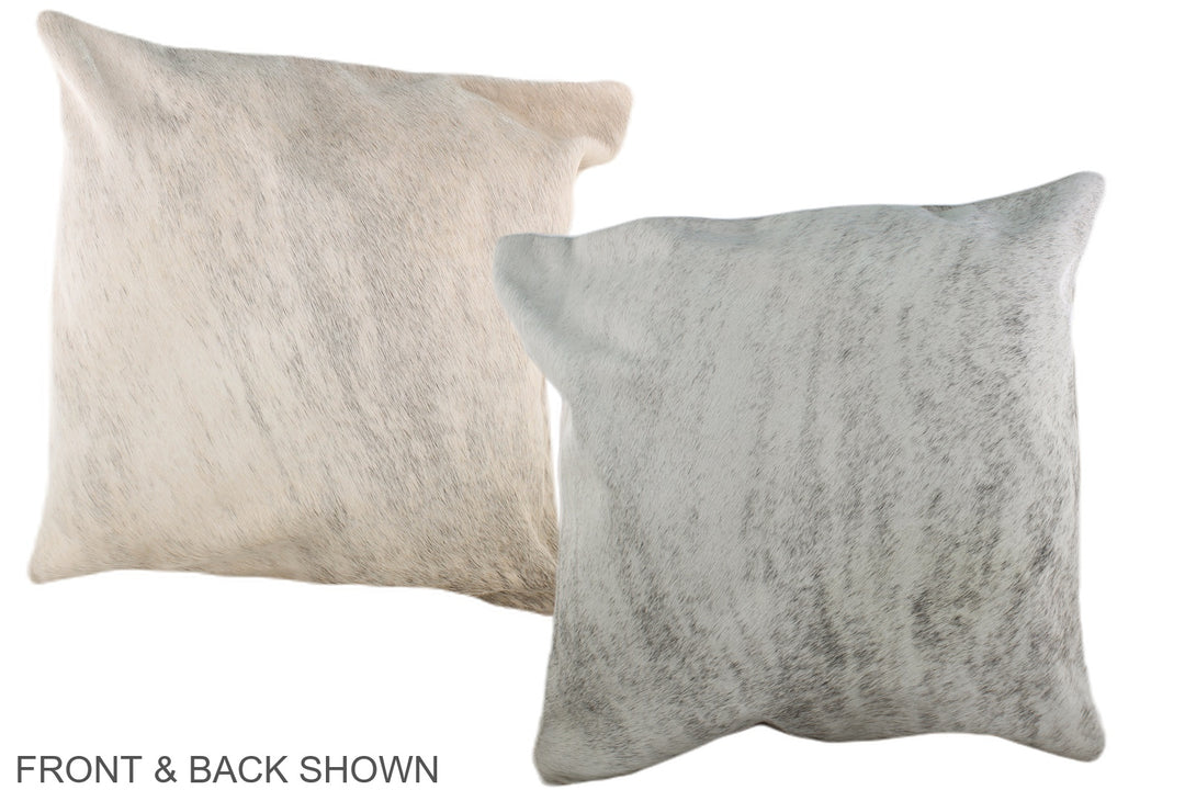 Grey 20"x20" Brazilian Cowhide Pillow #A37265 by Hudson Hides