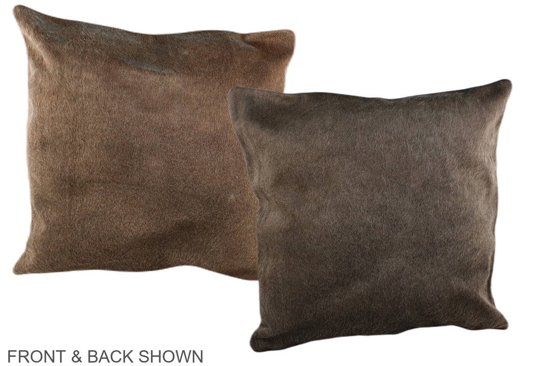 Taupe 20"x20" Brazilian Cowhide Pillow #A37267 by Hudson Hides