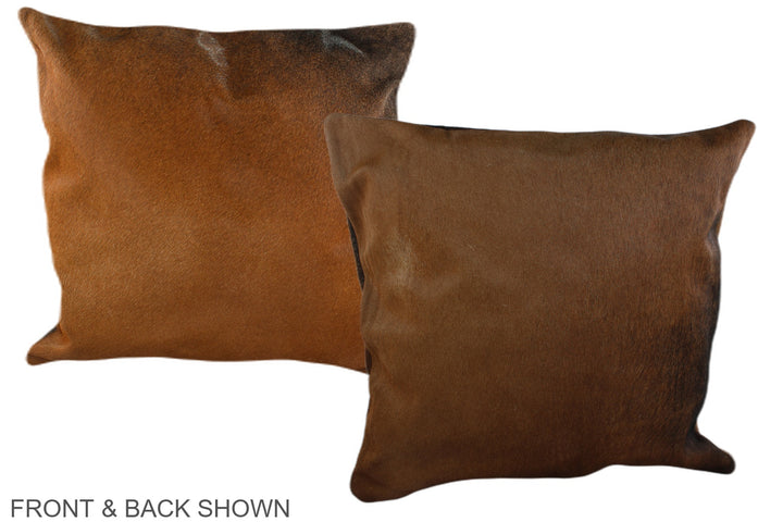 Chocolate 20"x20" Brazilian Cowhide Pillow #A37275 by Hudson Hides