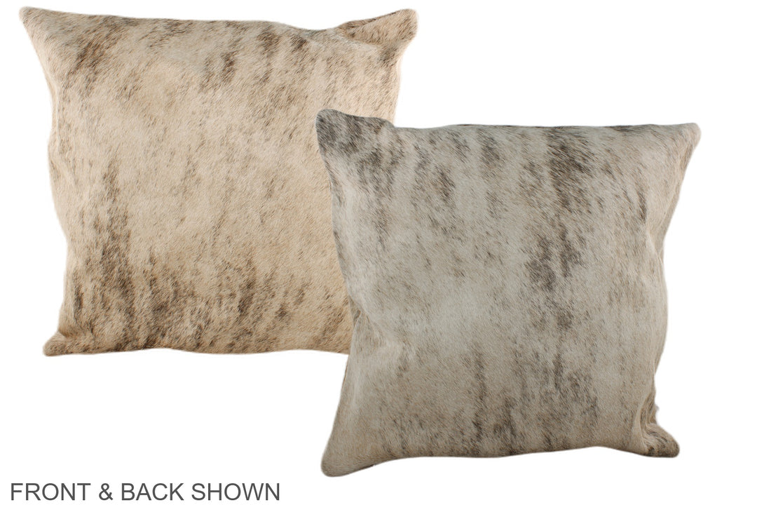 Light Brindle 20"x20" Brazilian Cowhide Pillow #A37283 by Hudson Hides