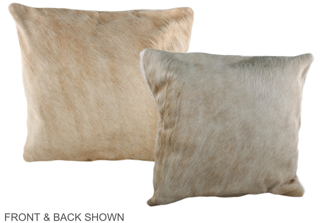 Beige 20"x20" Brazilian Cowhide Pillow #A37288 by Hudson Hides