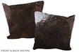 Chocolate 20"x20" Brazilian Cowhide Pillow #A37320 by Hudson Hides