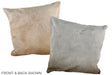 Grey with Beige 20"x20" Brazilian Cowhide Pillow #A37327 by Hudson Hides