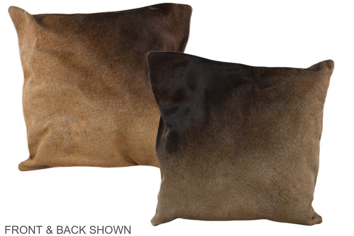 Chocolate 20"x20" Brazilian Cowhide Pillow #A37328 by Hudson Hides