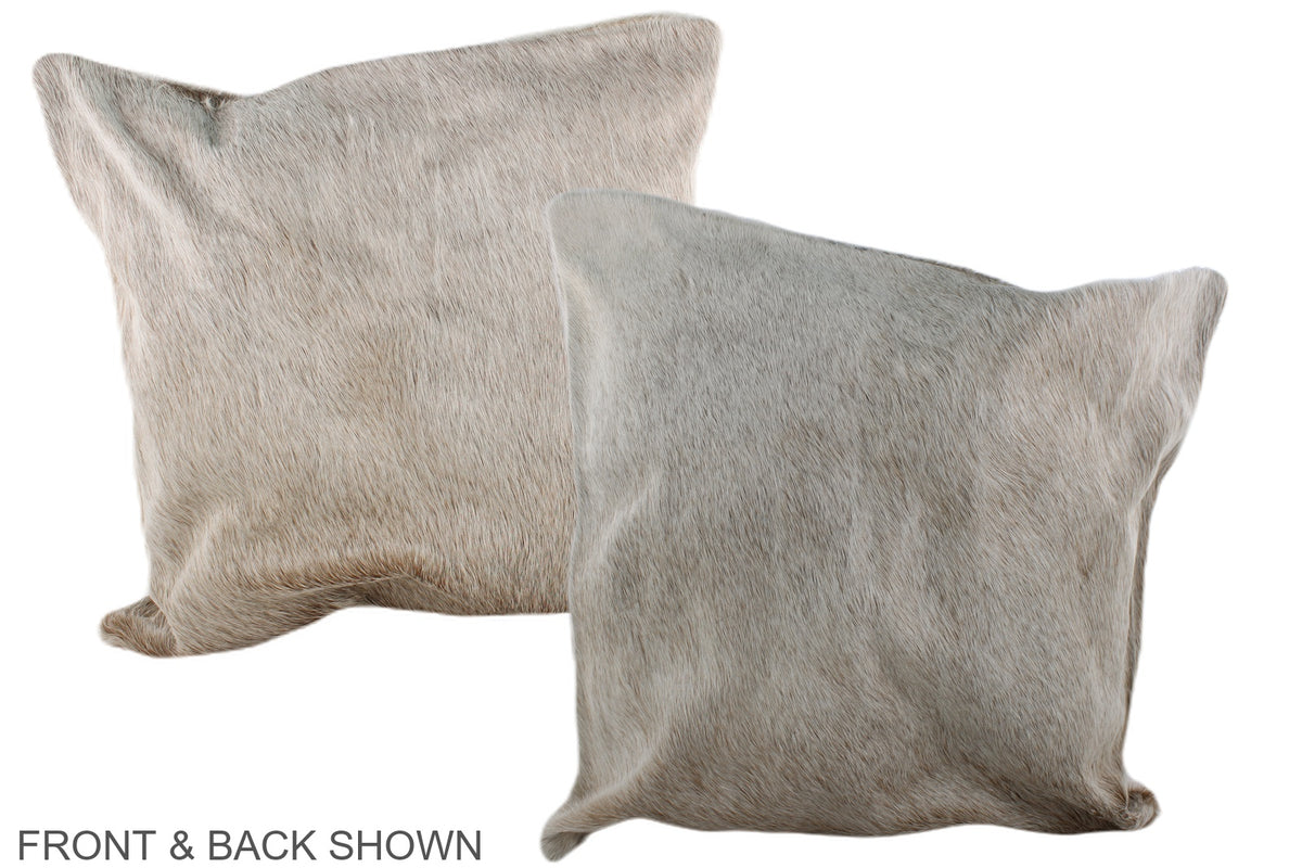 Grey Cowhide Pillow #A37334