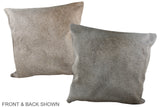 Grey 20"x20" Brazilian Cowhide Pillow #A37336 by Hudson Hides