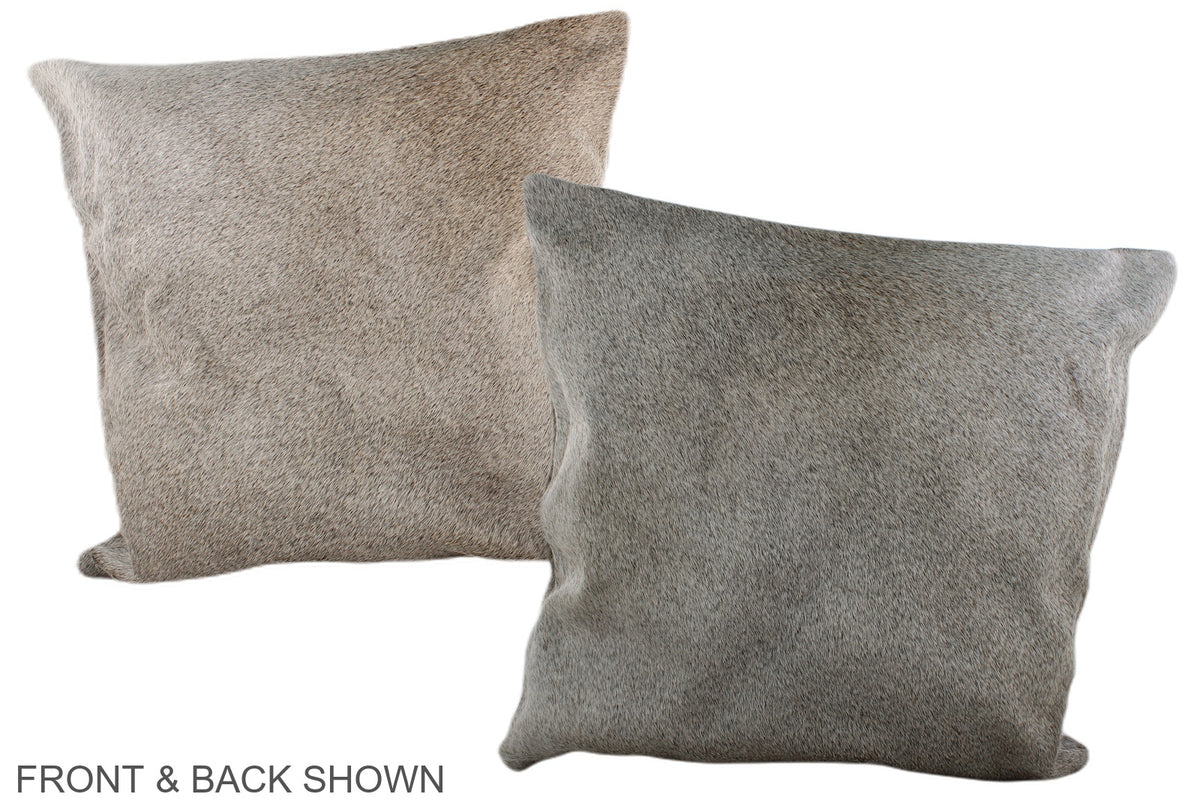 Grey Cowhide Pillow #A37336