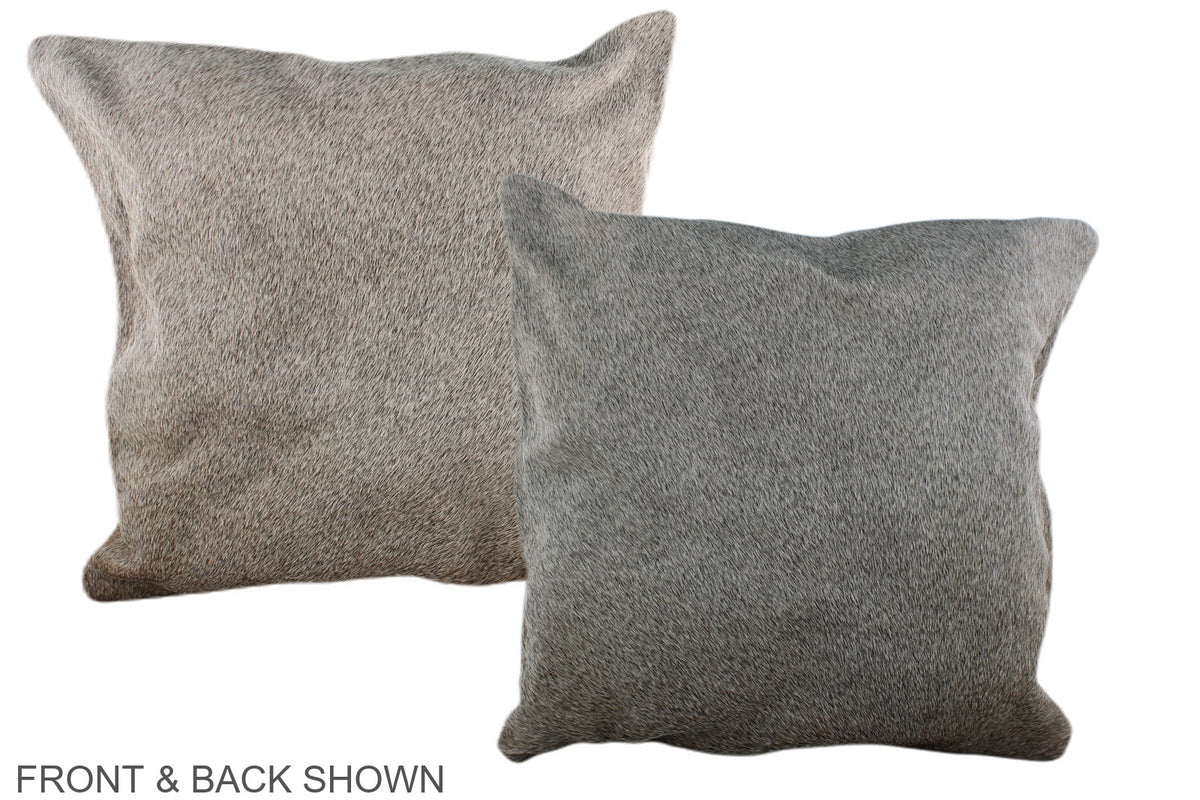 Grey Cowhide Pillow #A37338