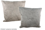 Grey 20"x20" Brazilian Cowhide Pillow #A37340 by Hudson Hides