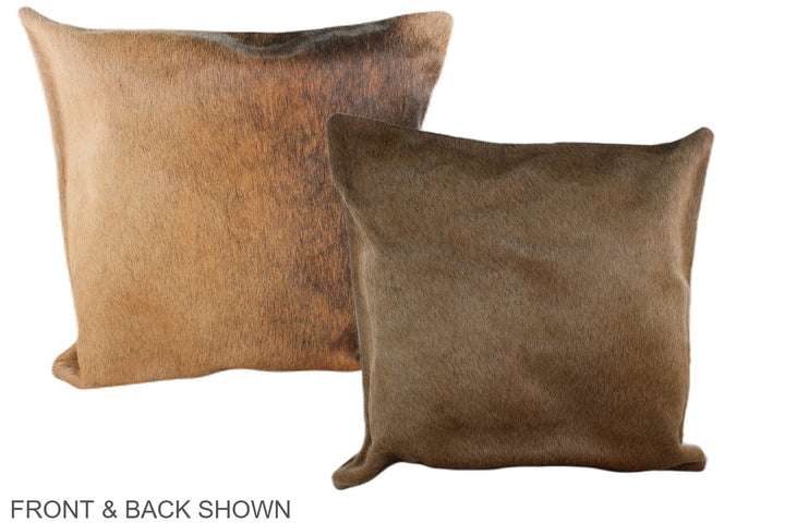 Chocolate 20"x20" Brazilian Cowhide Pillow #A37343 by Hudson Hides