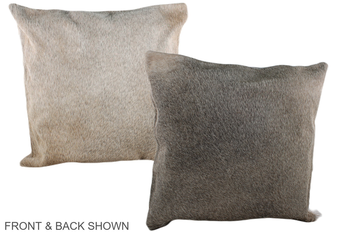 Grey Cowhide Pillow #A37344