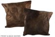 Chocolate 20"x20" Brazilian Cowhide Pillow #A37362 by Hudson Hides