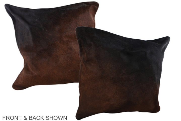 Brown with Red 20"x20" Brazilian Cowhide Pillow #A37379 by Hudson Hides