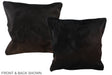 Chocolate 20"x20" Brazilian Cowhide Pillow #A37403 by Hudson Hides