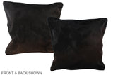 Chocolate 20"x20" Brazilian Cowhide Pillow #A37403 by Hudson Hides