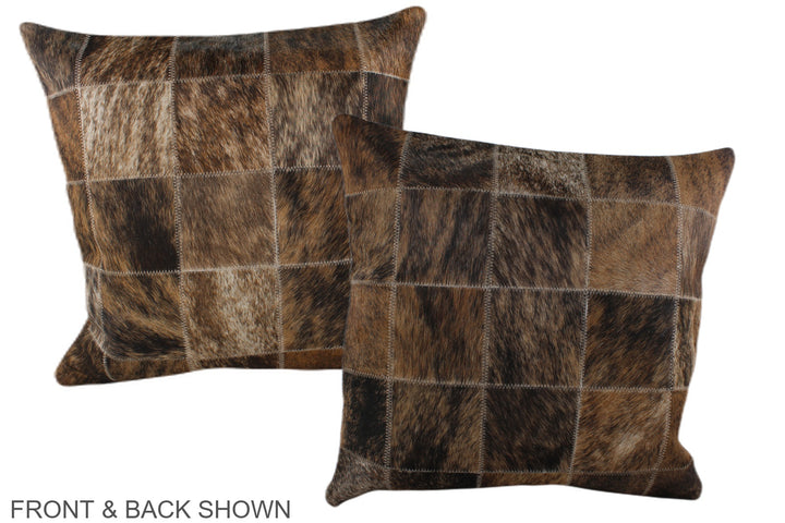Patchwork 20"x20" Brazilian Cowhide Pillow #A37405 by Hudson Hides