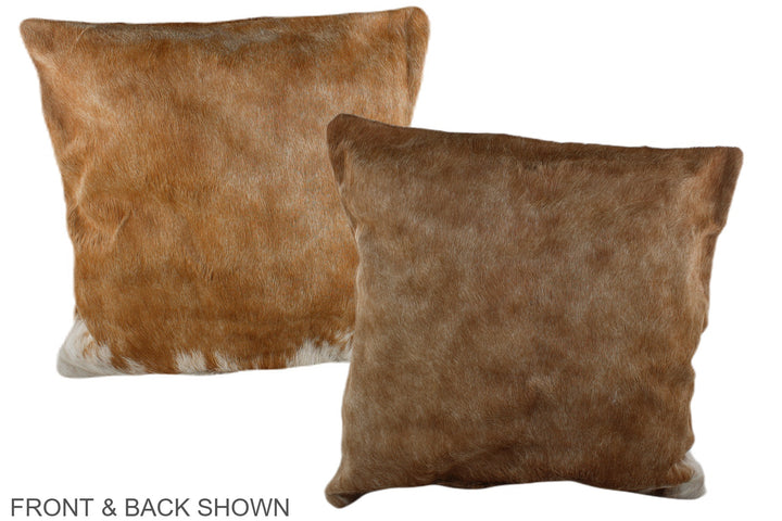 Solid Brown 20"x20" Brazilian Cowhide Pillow #A37428 by Hudson Hides