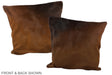 Chocolate 20"x20" Brazilian Cowhide Pillow #A37446 by Hudson Hides