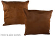 Solid Brown 20"x20" Brazilian Cowhide Pillow #A37466 by Hudson Hides