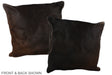 Chocolate 20"x20" Brazilian Cowhide Pillow #A37467 by Hudson Hides