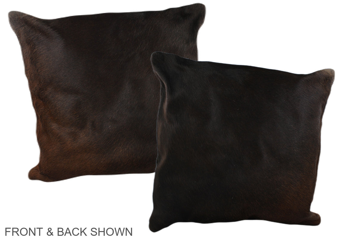 Chocolate Cowhide Pillow #A37467