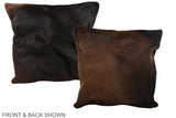Chocolate 20"x20" Brazilian Cowhide Pillow #A37472 by Hudson Hides