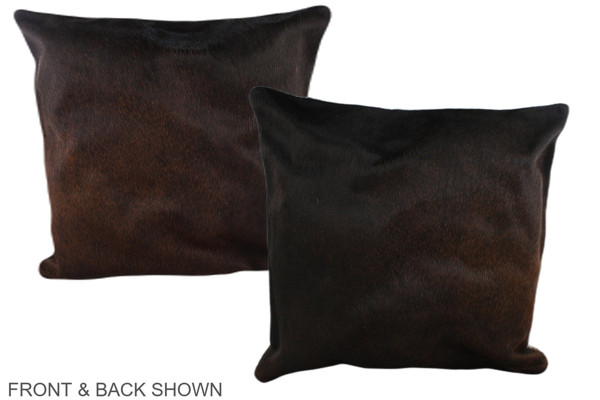 Chocolate Cowhide Pillow #A37481