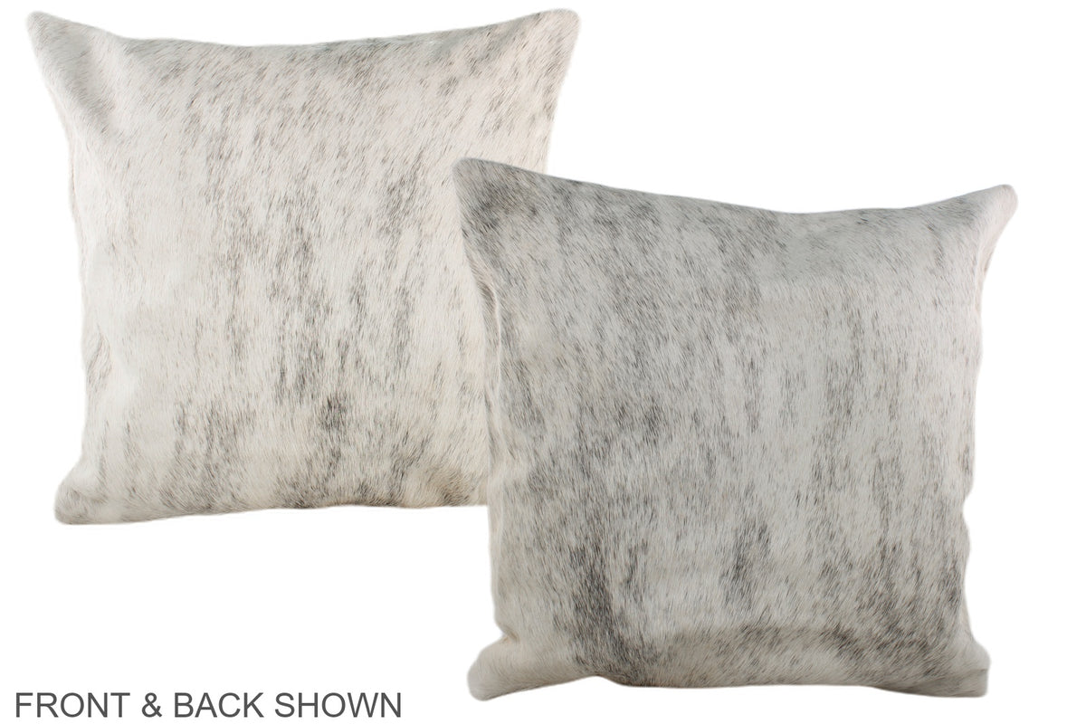 Grey Cowhide Pillow #A37487