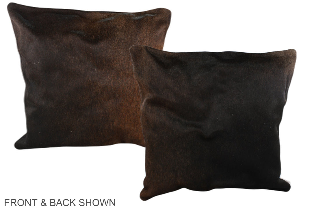 Chocolate 20"x20" Brazilian Cowhide Pillow #A37488 by Hudson Hides