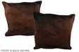Chocolate 20"x20" Brazilian Cowhide Pillow #A37490 by Hudson Hides