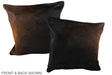 Chocolate 20"x20" Brazilian Cowhide Pillow #A37494 by Hudson Hides