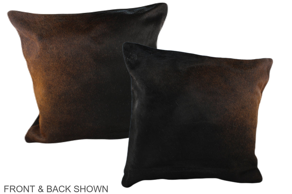 Chocolate Cowhide Pillow #A37494