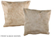 Beige 20"x20" Brazilian Cowhide Pillow #A37498 by Hudson Hides