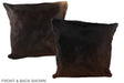 Chocolate 20"x20" Brazilian Cowhide Pillow #A37500 by Hudson Hides
